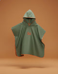 Khaki microfiber beach poncho quick-dry changing robe