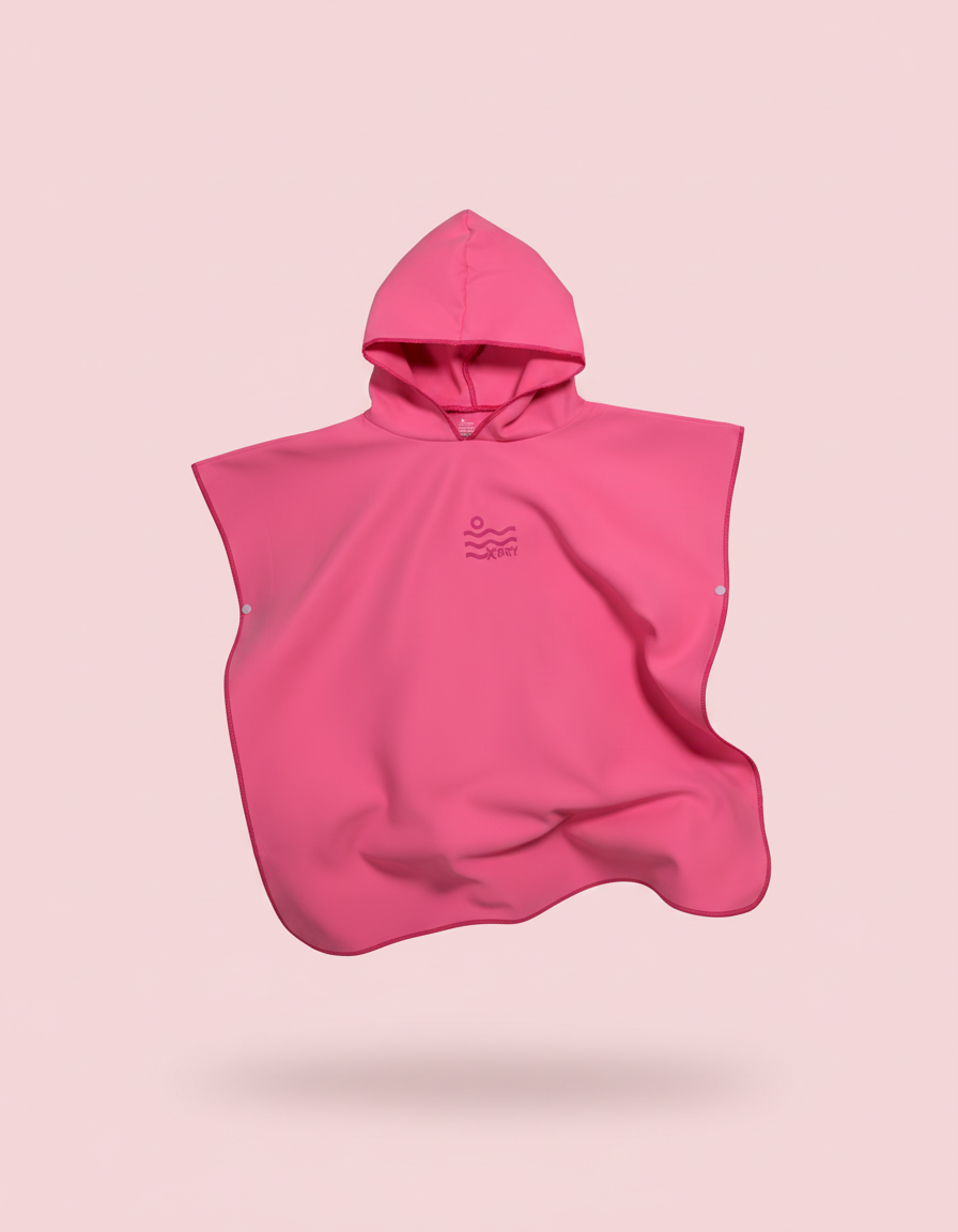 Microfiber Poncho - Pink
