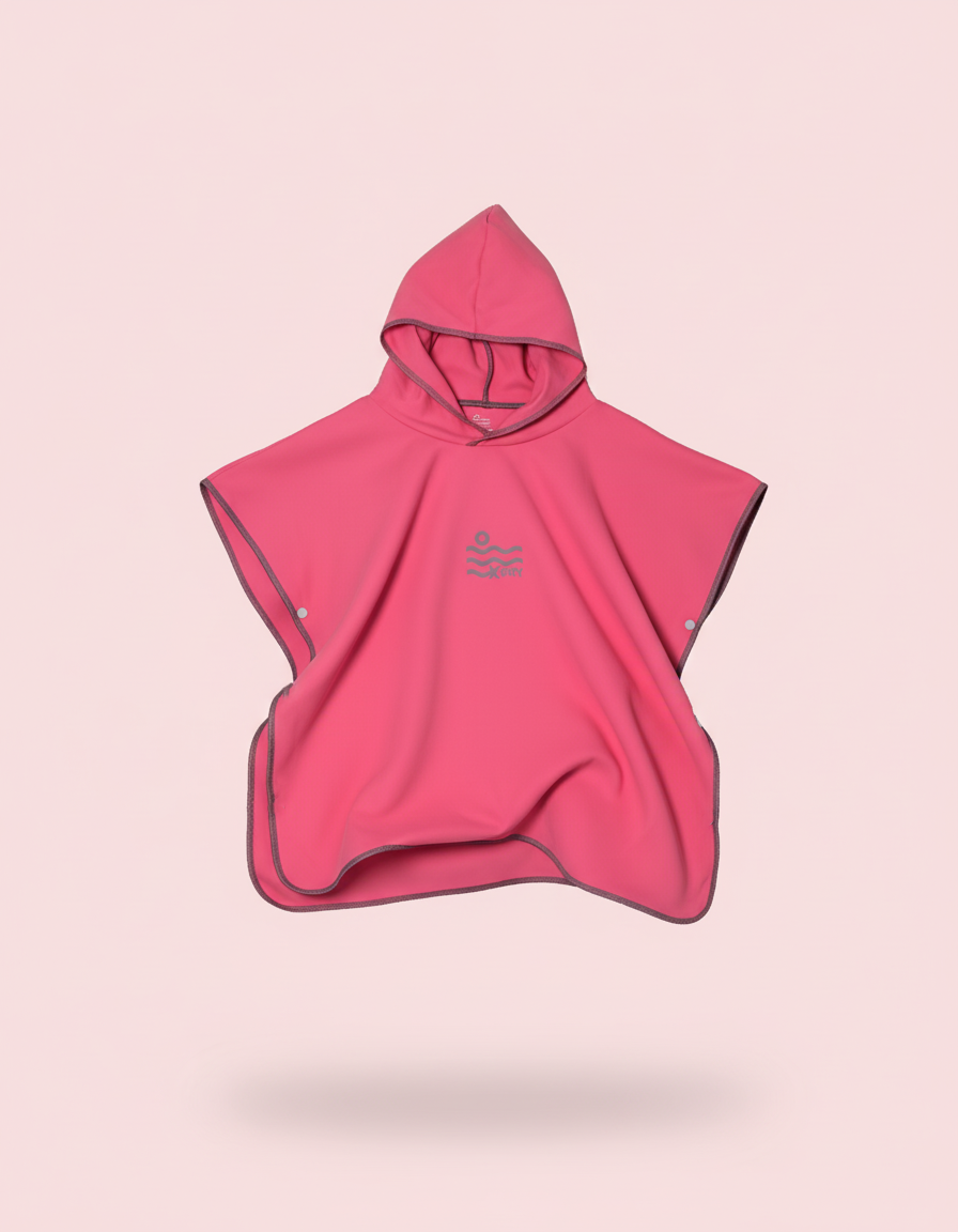 Microfiber Poncho - Pink