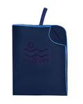 Navy blue microfiber beach towel sand-free quick-dry 160x80cm