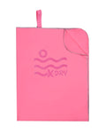 Pink microfiber beach towel sand-free quick-dry 160x80cm