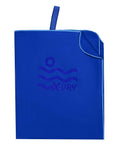 Blue microfiber beach towel sand-free quick-dry 160x80cm