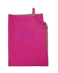 Hot pink microfiber beach towel sand-free quick-dry 160x80cm