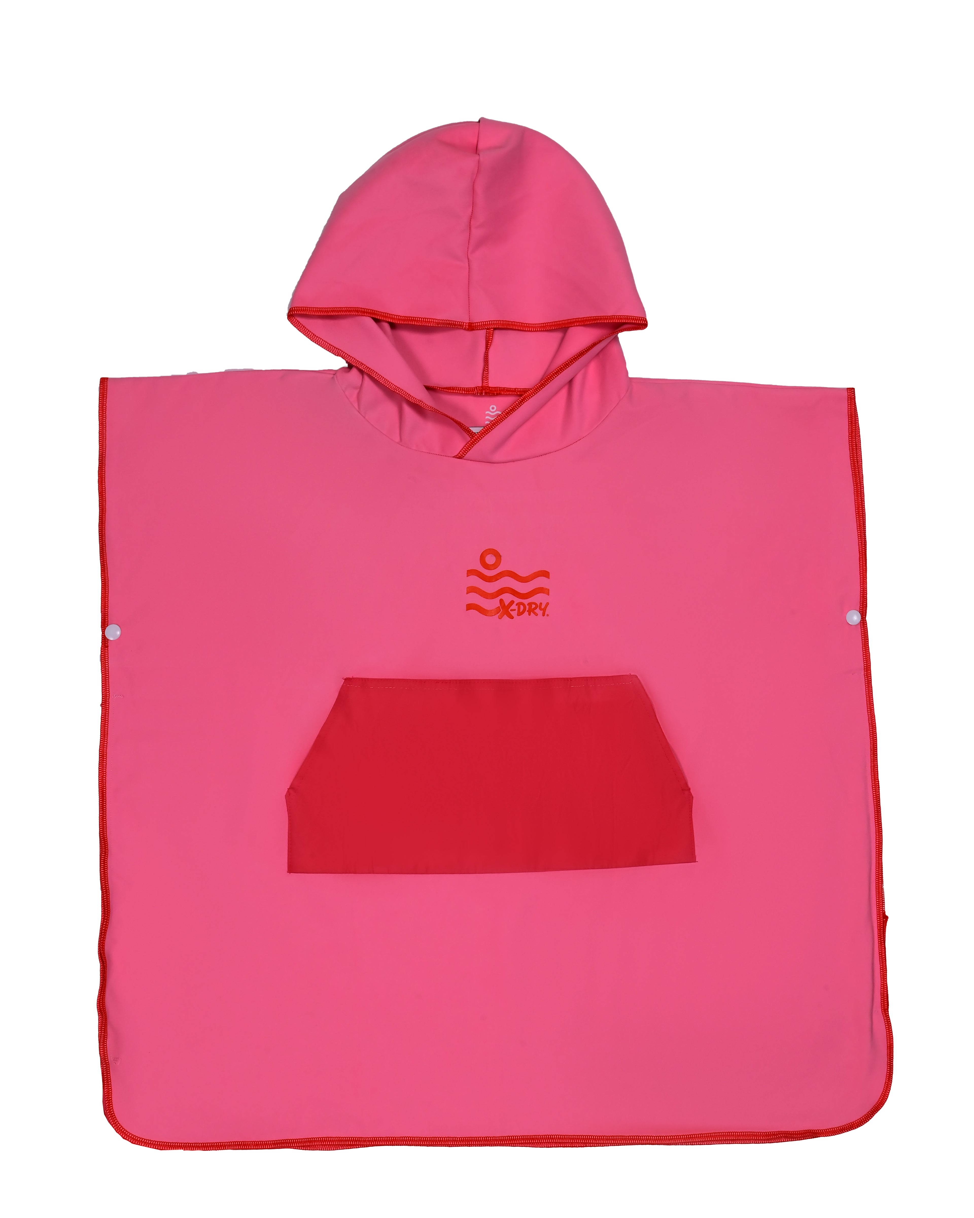 Microfiber Kangaroo Ponchos - Pink