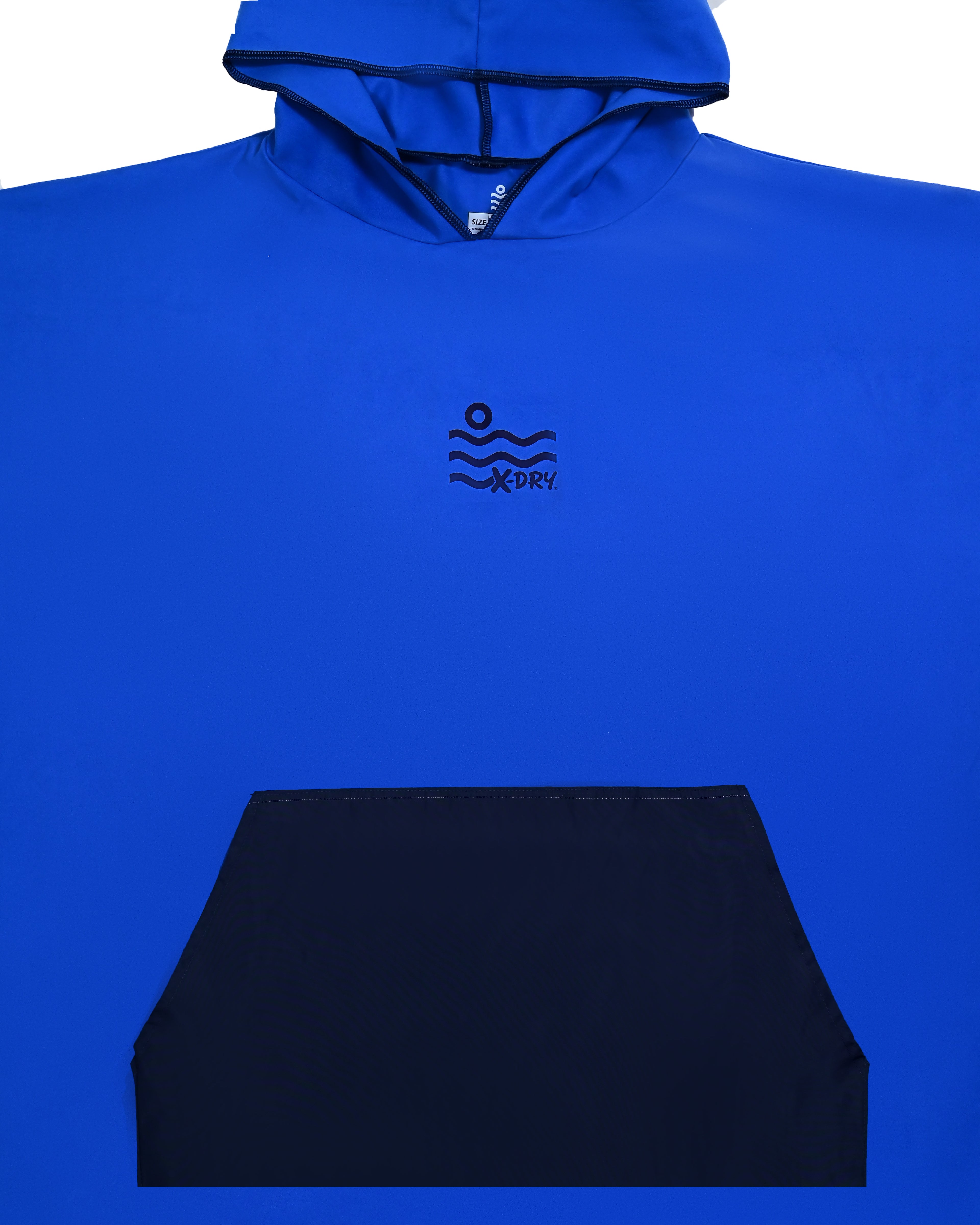 Microfiber Kangaroo Ponchos - Blue