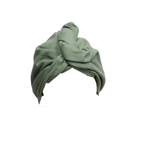Khaki microfiber hair towel quick-dry ultra-absorbent