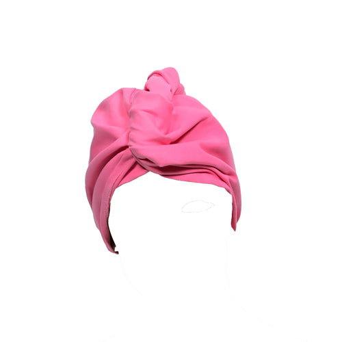 Pink microfiber hair towel quick-dry ultra-absorbent