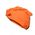 Orange microfiber hair towel quick-dry ultra-absorbent