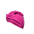 Hot pink microfiber hair towel quick-dry ultra-absorbent