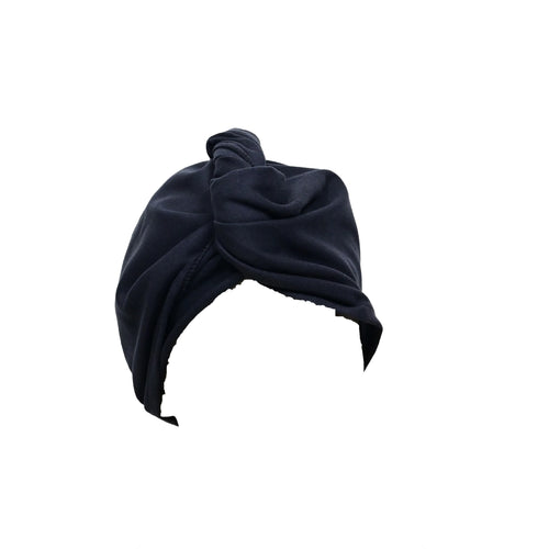 Black microfiber hair towel quick-dry ultra-absorbent