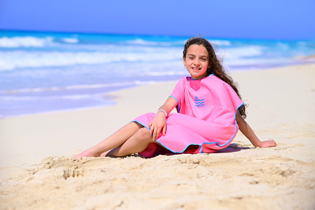 Microfiber Poncho - Pink