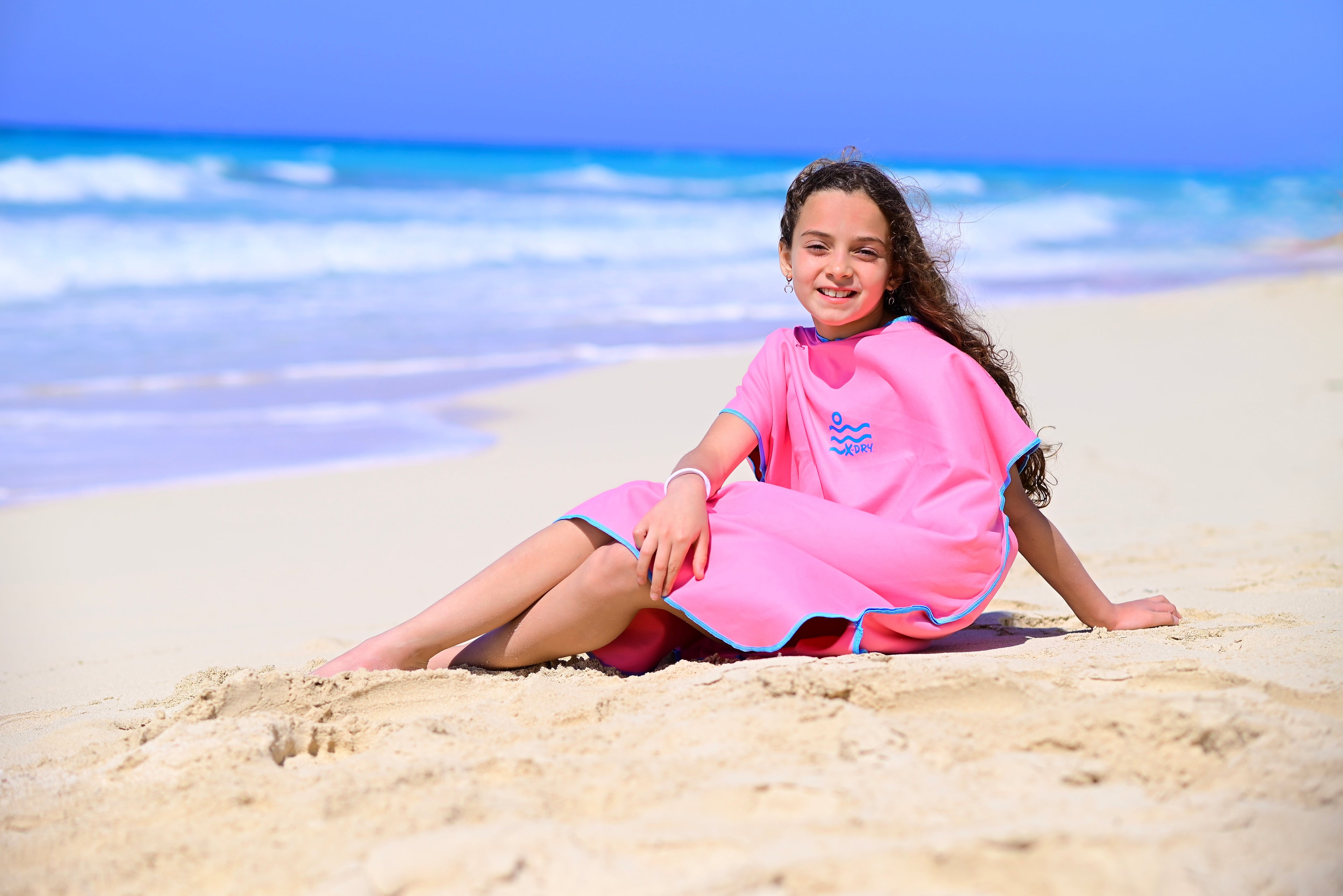 Microfiber Poncho - Pink