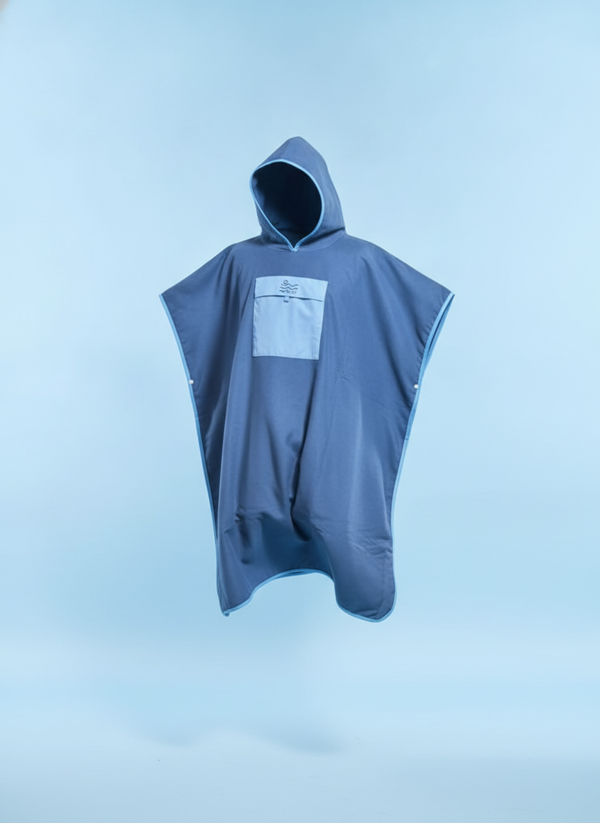 Microfiber Pocket Ponchos - Navy Blue