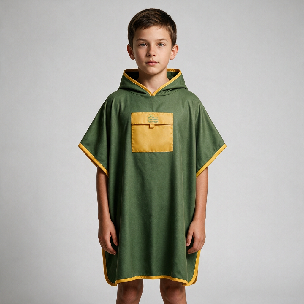 Microfiber Pocket Poncho - Green