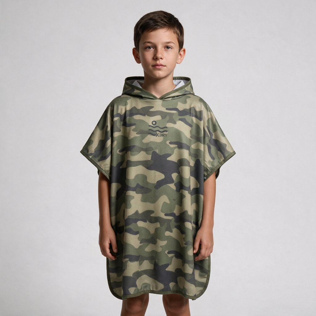 Camo Microfiber Poncho