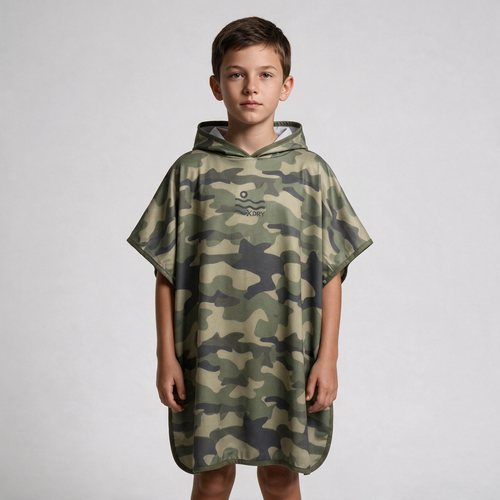 Camo Microfiber Poncho