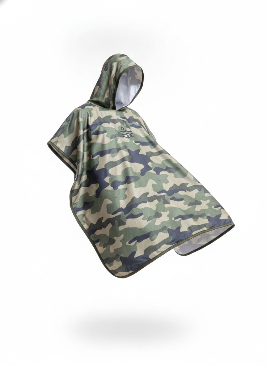 Camo Microfiber Poncho