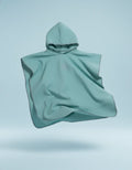 Baby blue microfiber beach poncho quick-dry changing robe