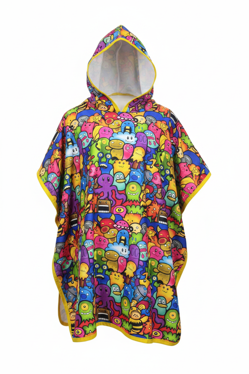 Kids Monster Poncho — 3D Ghost Mannequin