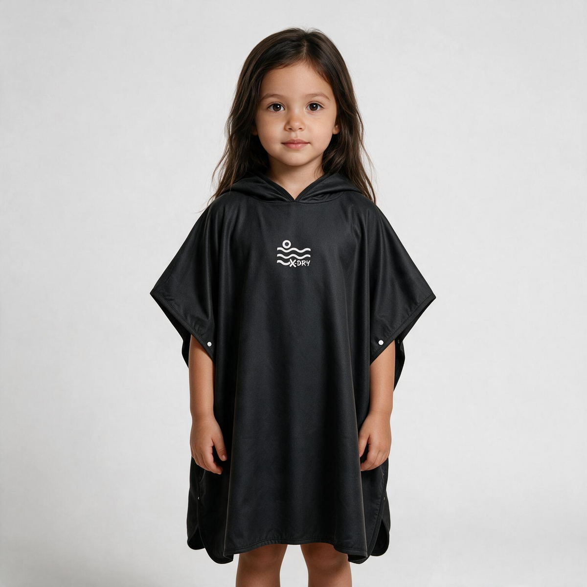 Microfiber Poncho - Black