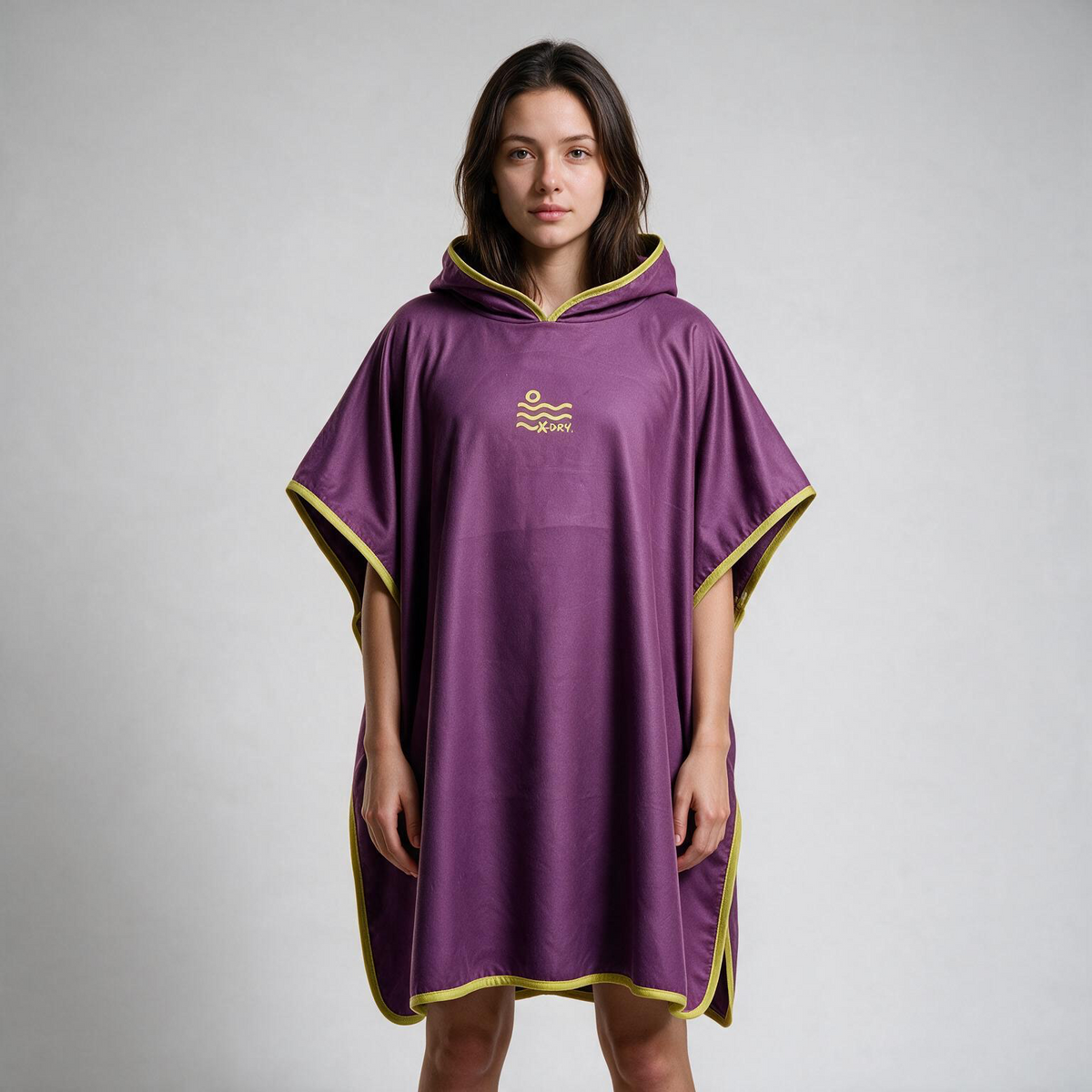 Microfiber Poncho - Hot Pink