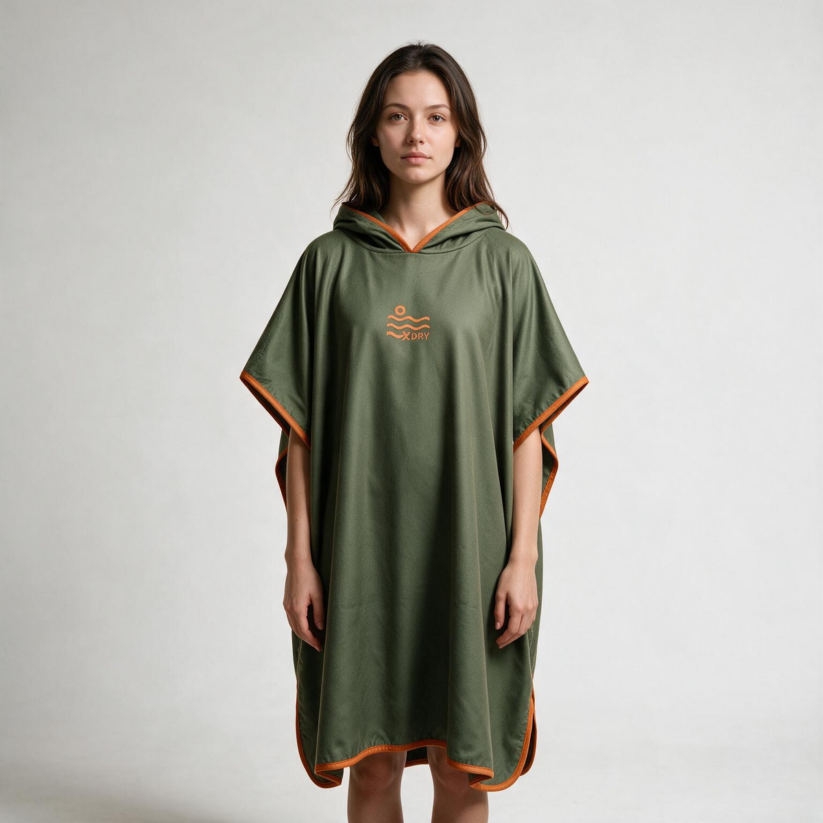 Microfiber Poncho - Khaki