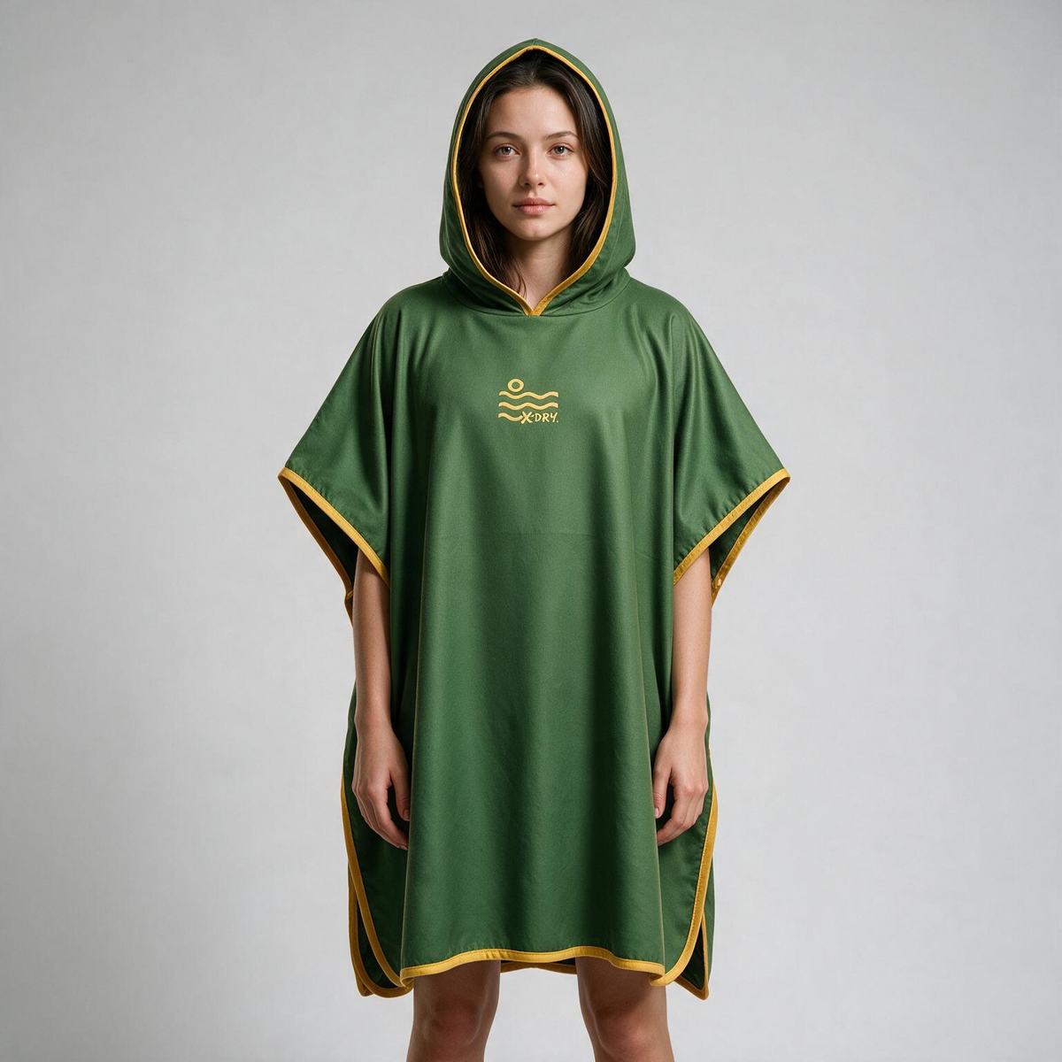 Microfiber Poncho - Green