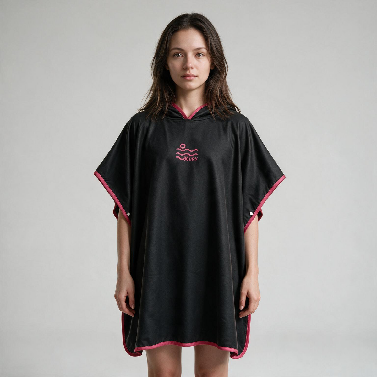 Microfiber Poncho - Black