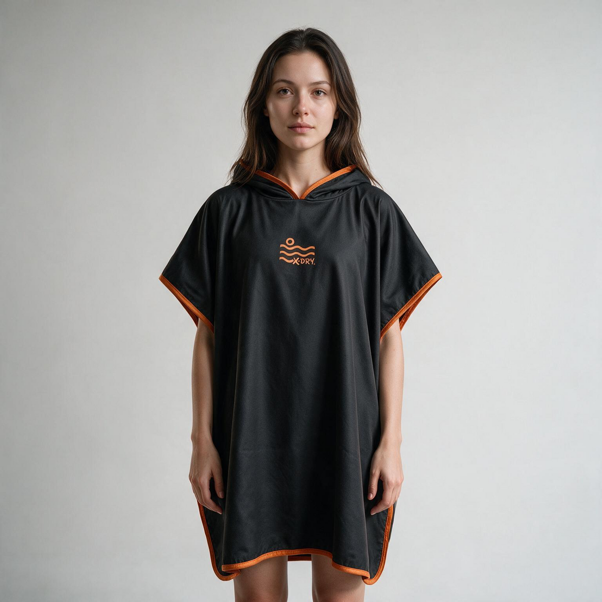 Microfiber Poncho - Black