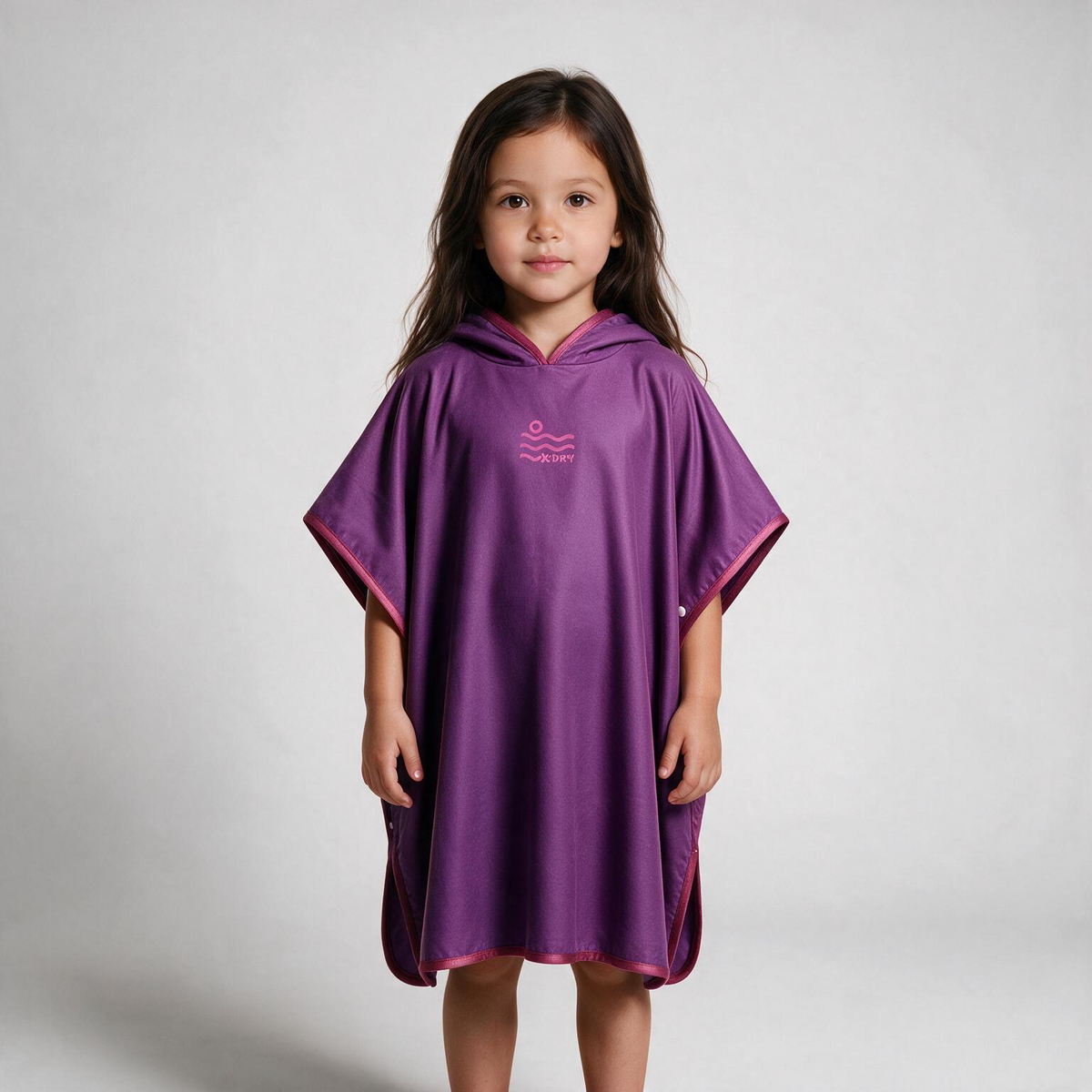 Microfiber Poncho - Hot Pink