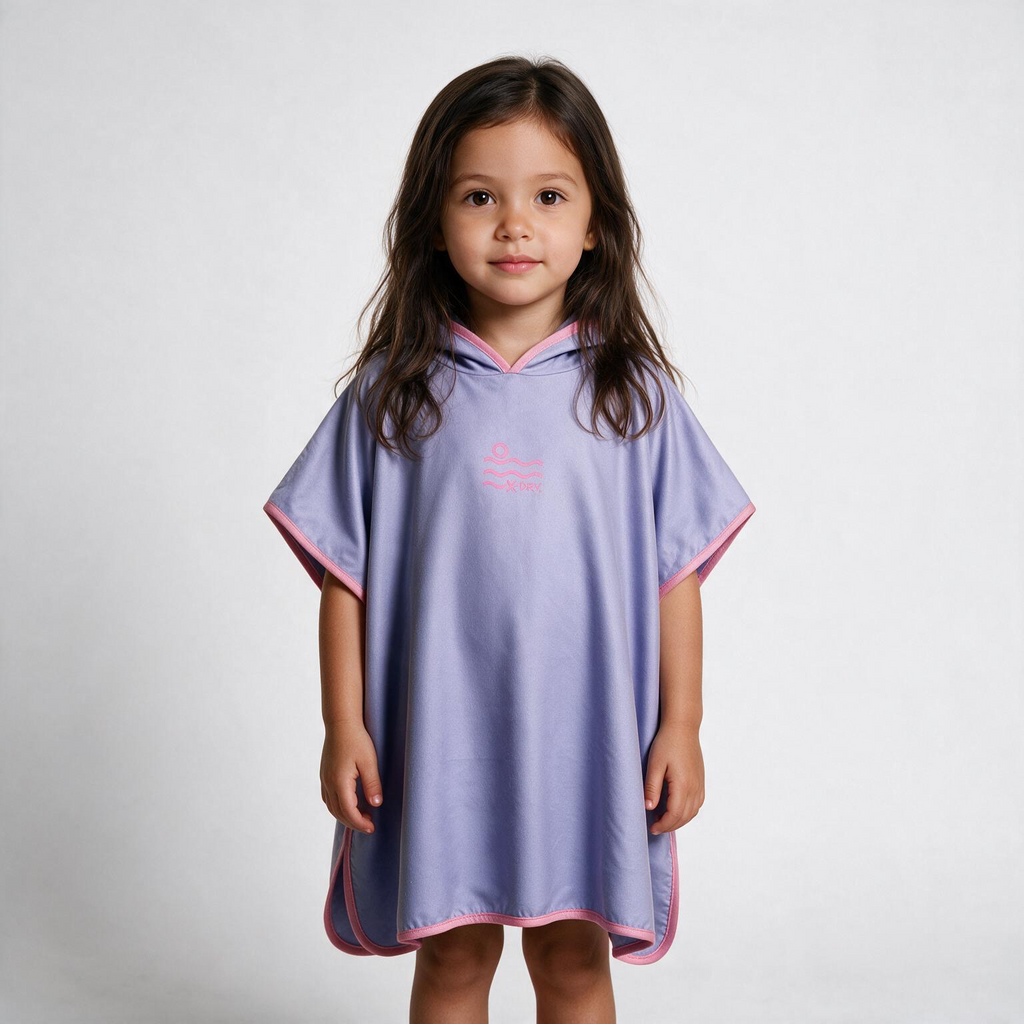 Microfiber Poncho - Light Purple