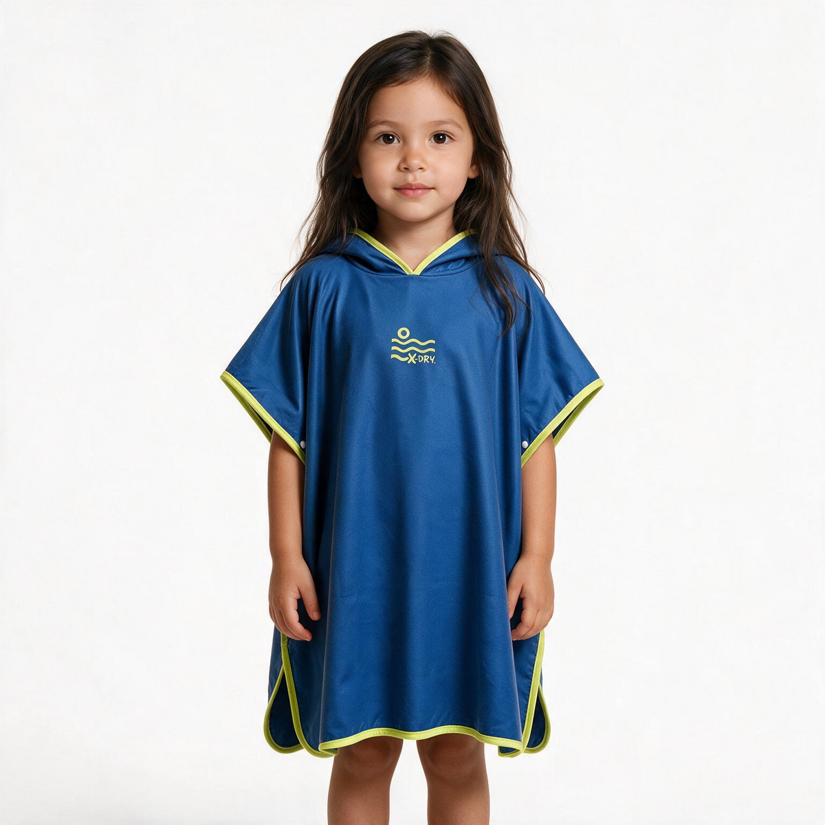 Microfiber Poncho - Blue