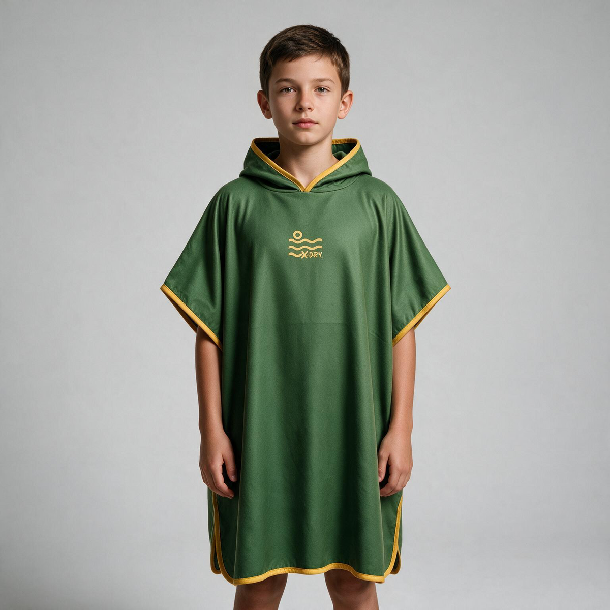 Microfiber Poncho - Green