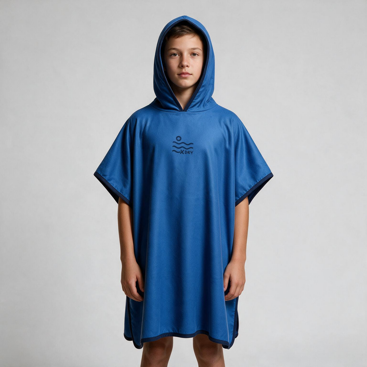 Microfiber Poncho - Blue