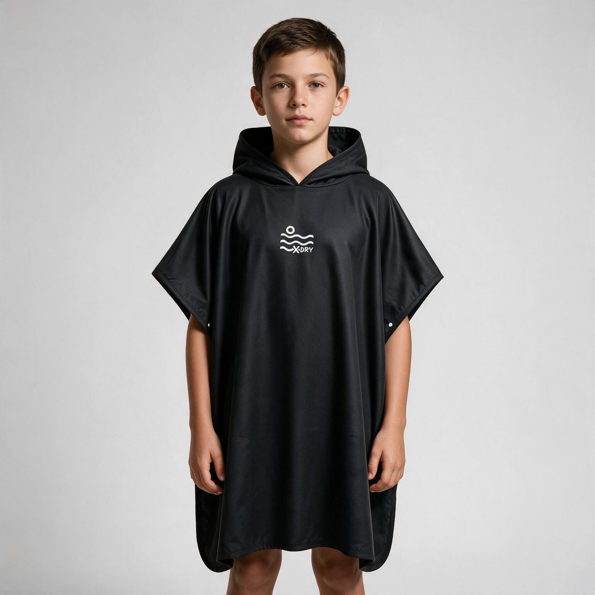 Microfiber Poncho - Black