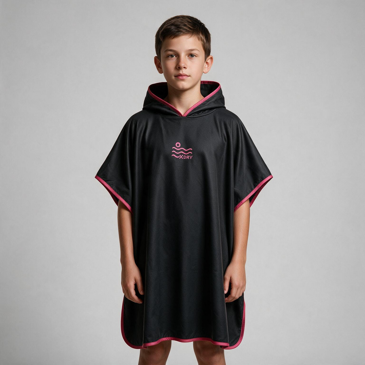 Microfiber Poncho - Black
