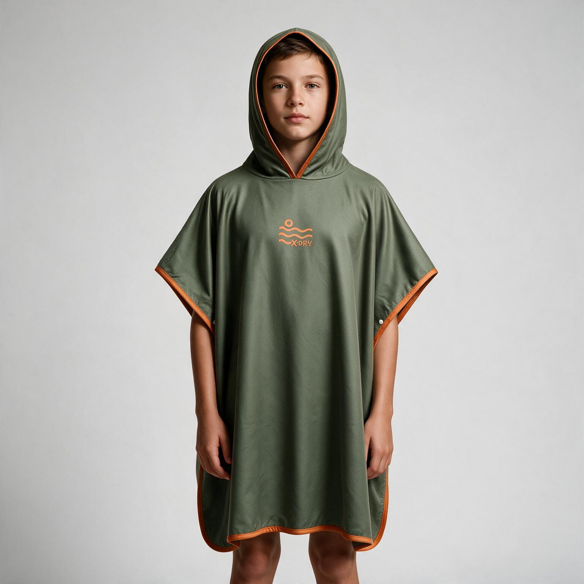 Microfiber Poncho - Khaki