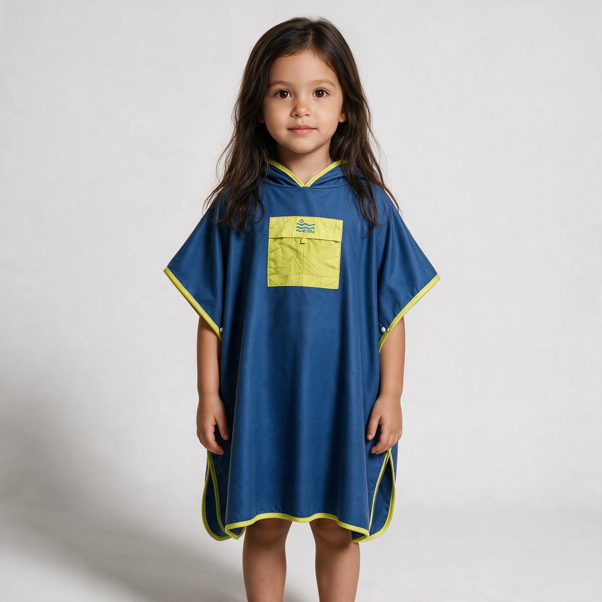 Microfiber Pocket Poncho - Blue