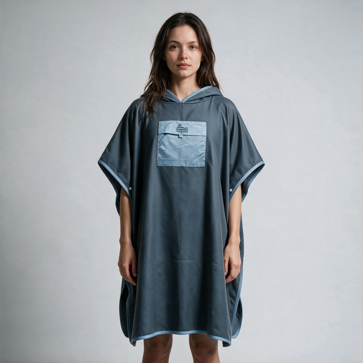 Microfiber Pocket Ponchos - Navy Blue