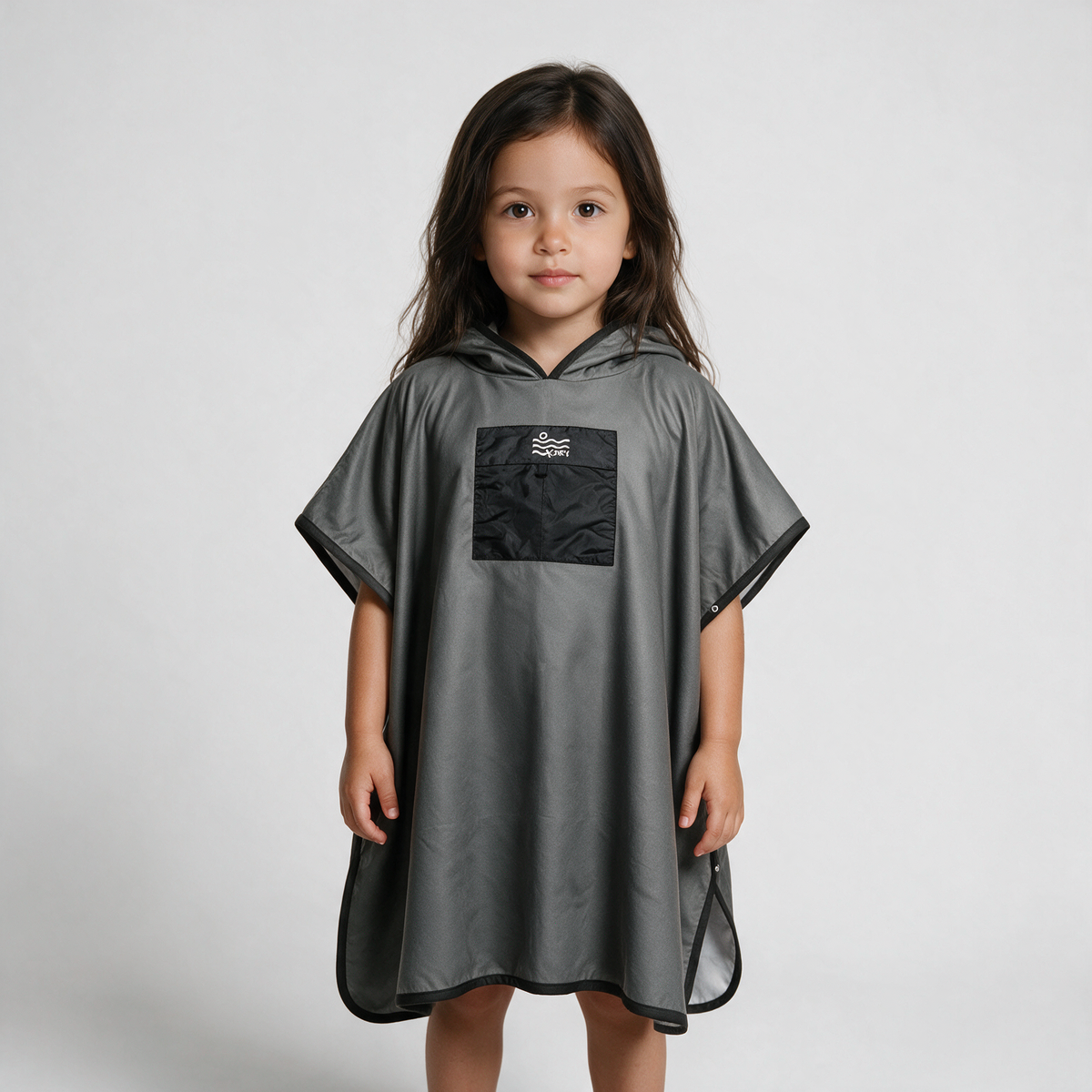 Microfiber Pocket Poncho - Grey