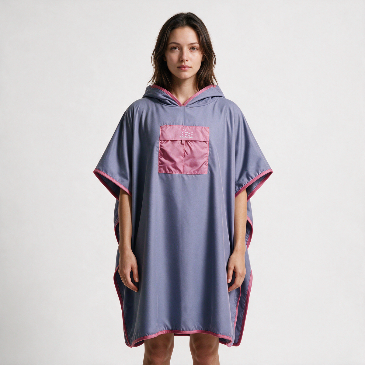Microfiber Pocket Poncho - Light Purple