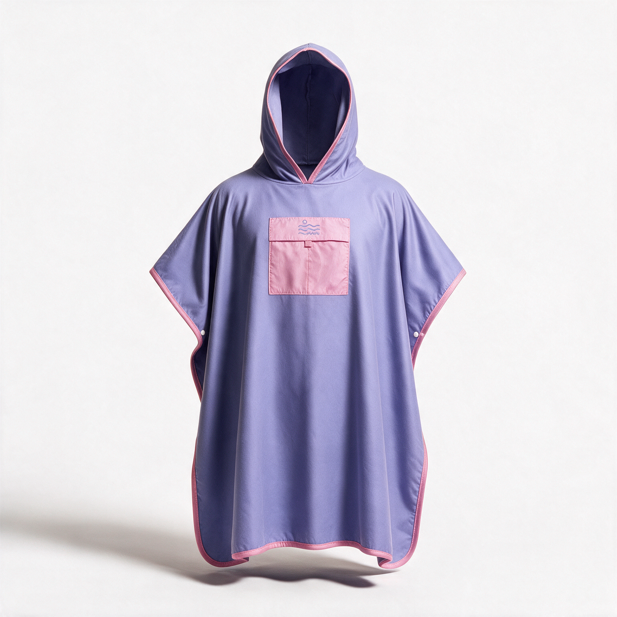 Microfiber Pocket Poncho - Light Purple