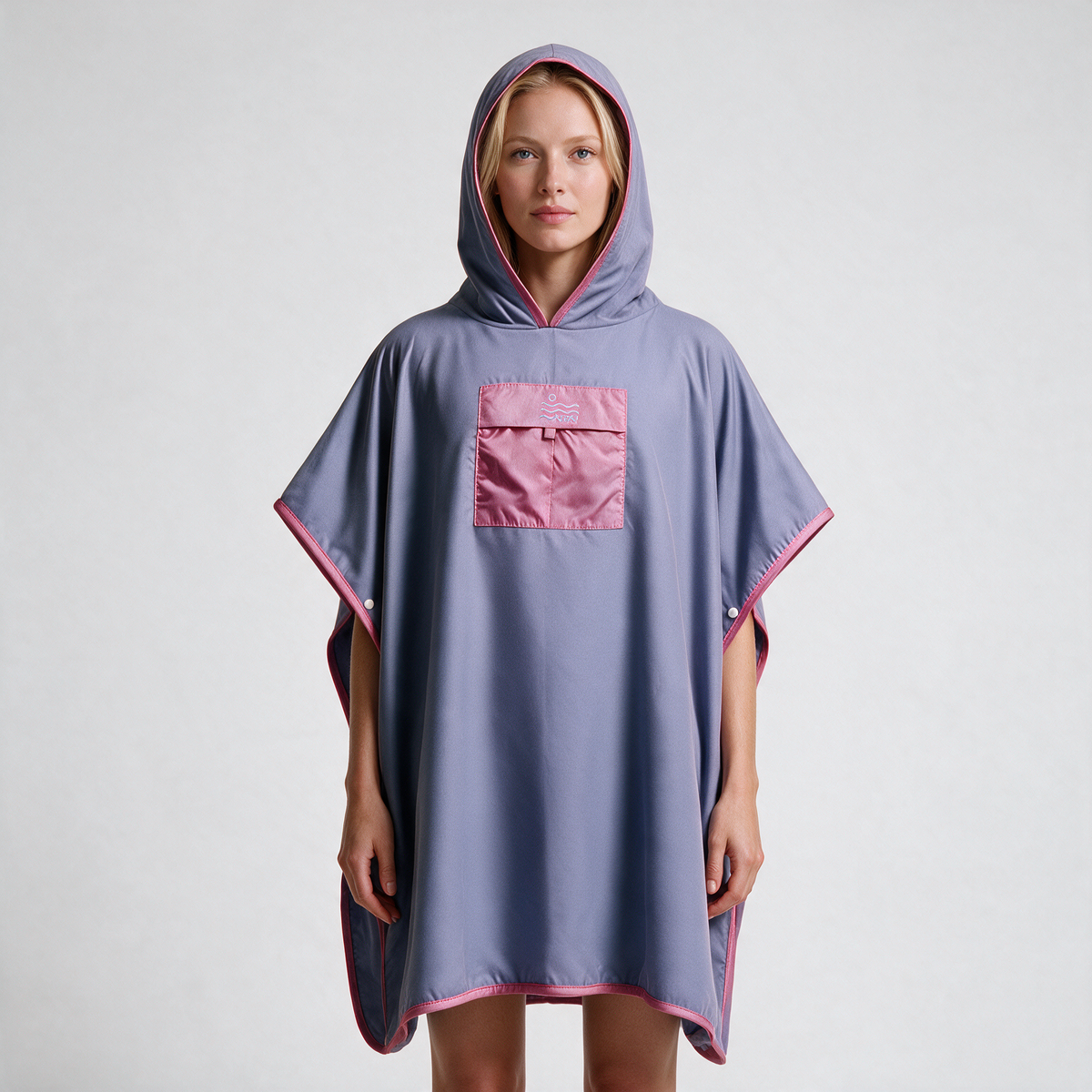 Microfiber Pocket Poncho - Light Purple