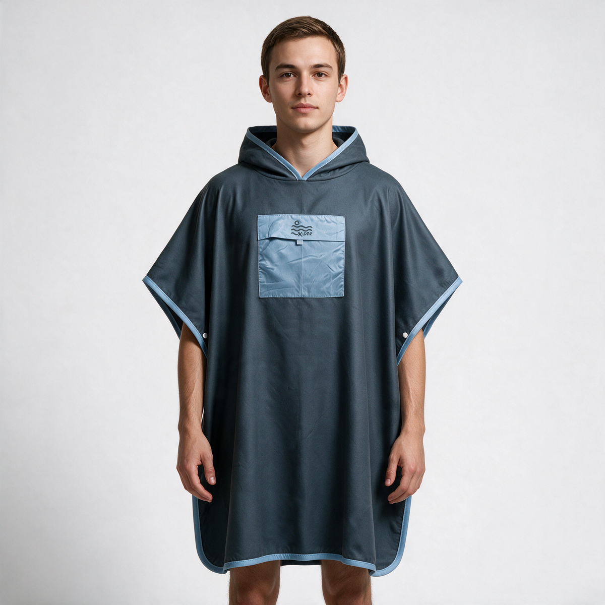 Microfiber Pocket Ponchos - Navy Blue