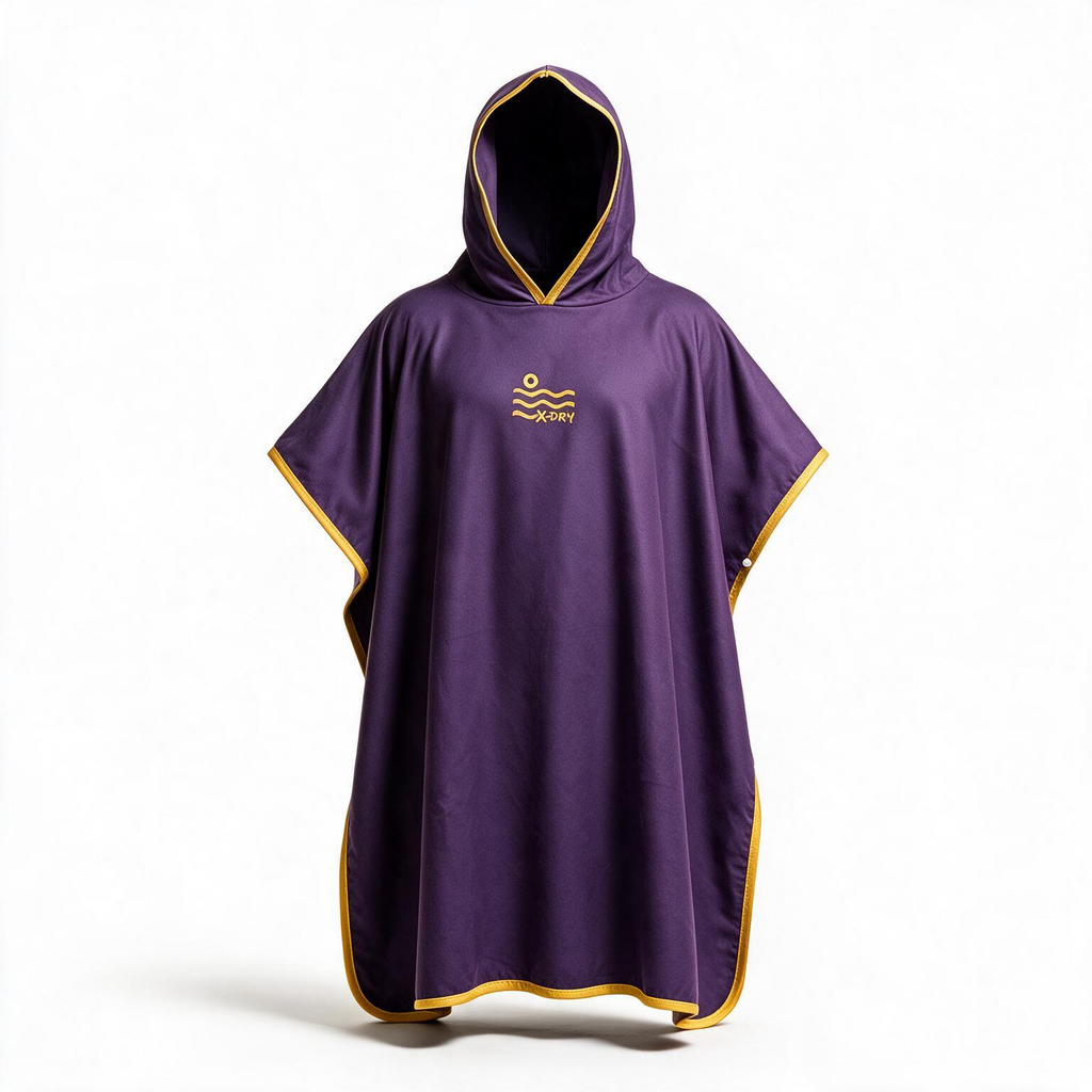 Microfiber Poncho - Dusty Plum