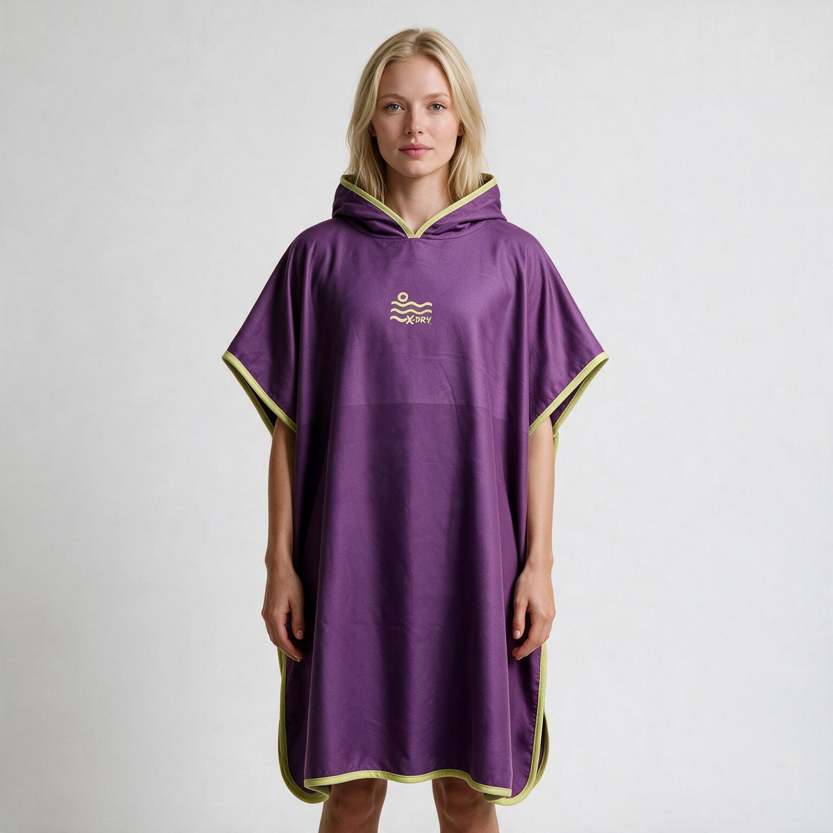 Microfiber Poncho - Hot Pink