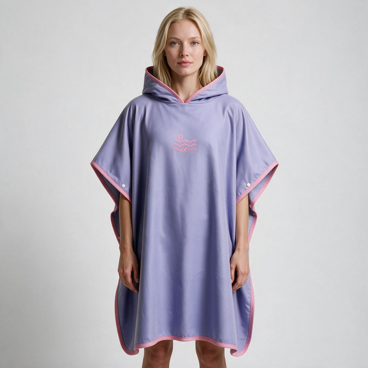 Microfiber Poncho - Light Purple