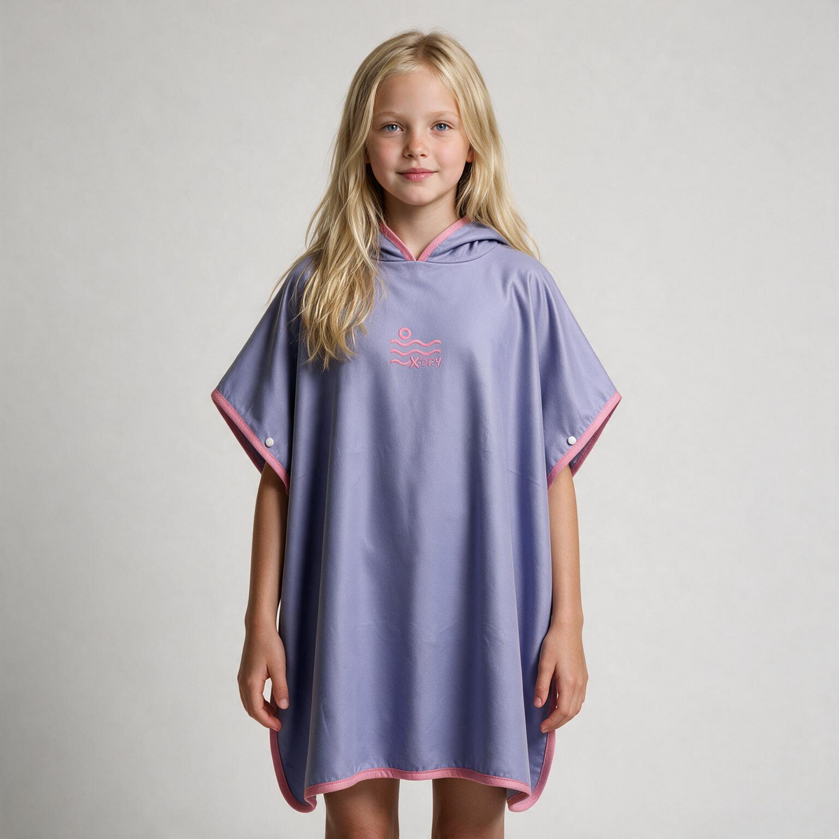 Microfiber Poncho - Light Purple