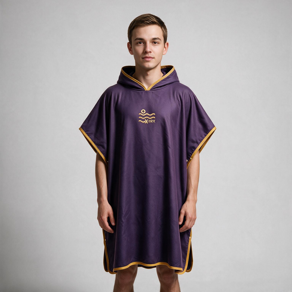 Microfiber Poncho - Dusty Plum