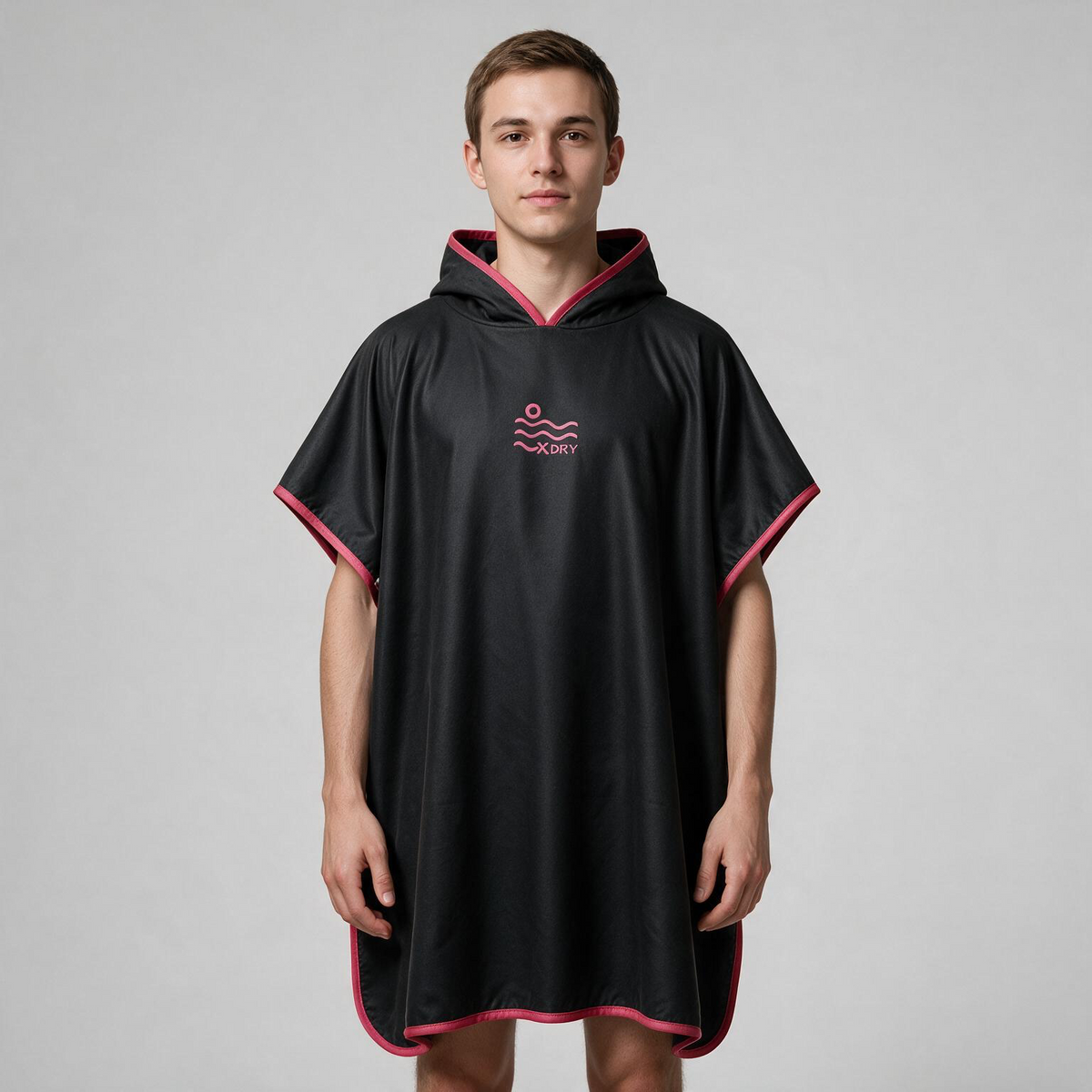 Microfiber Poncho - Black